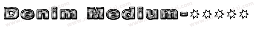 Denim Medium字体转换